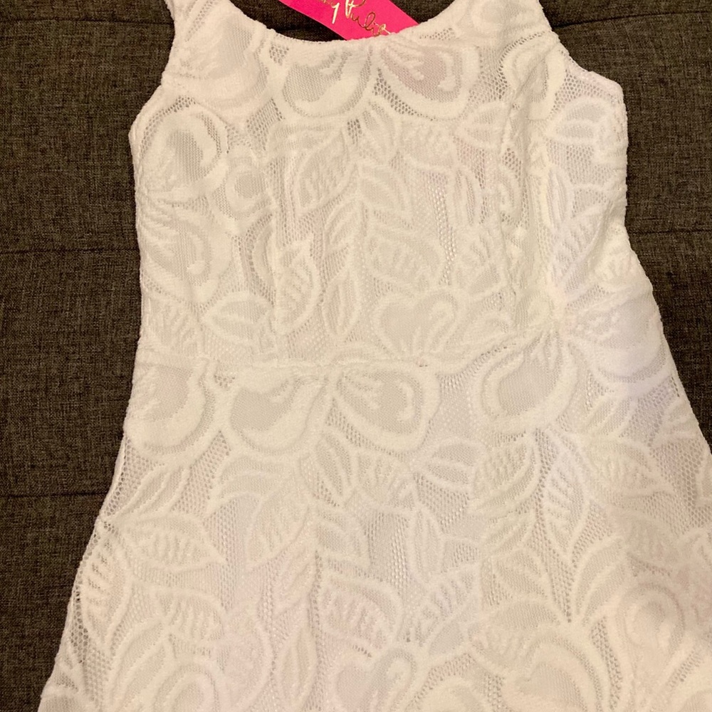 Lilly Pulitzer White Lace Kids Dress